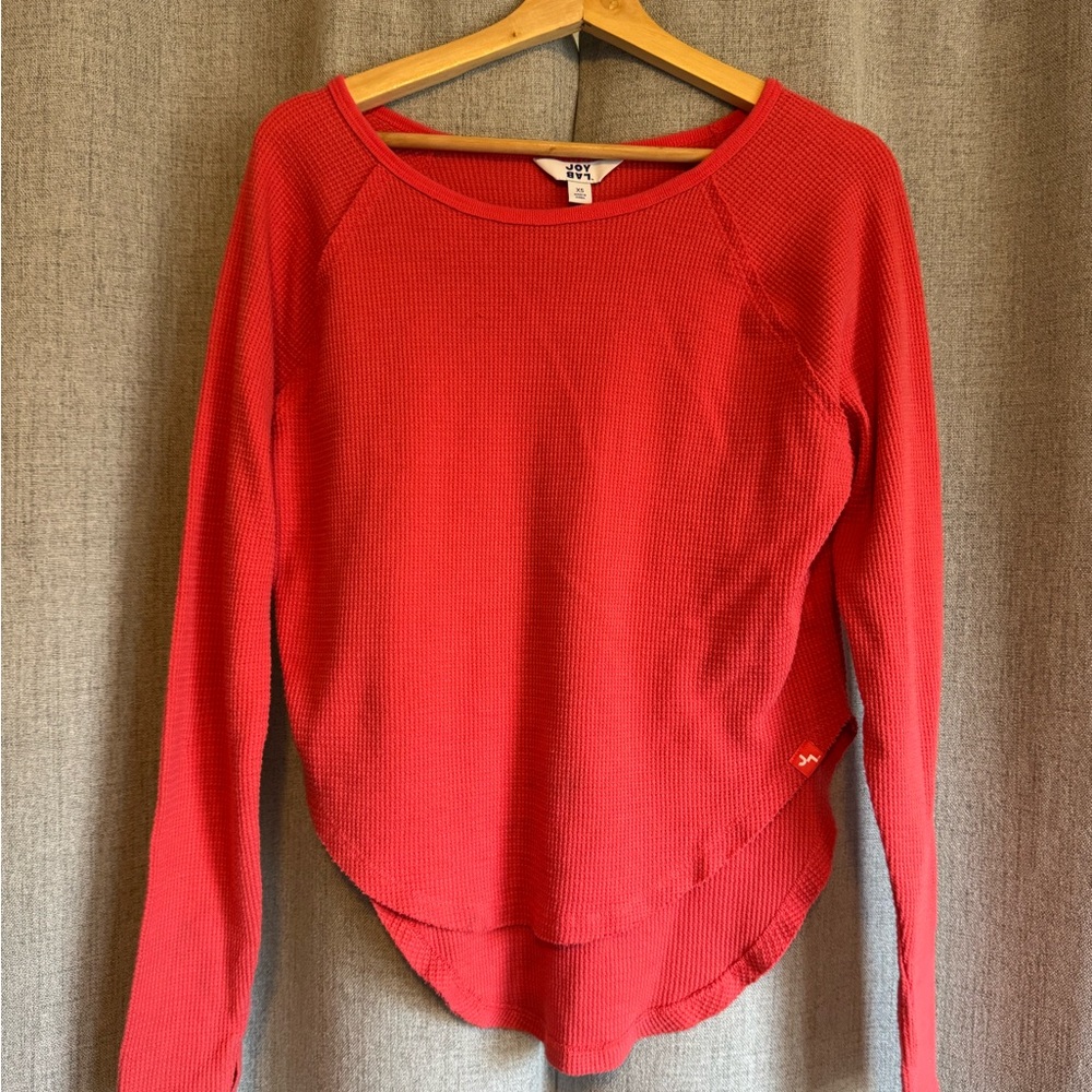 Red Long Sleeve Top / XS